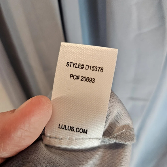 Lulu's Air Of Romance Womens Maxi Formal Dress Sz L Chiffon Wedding - Picture 11 of 14